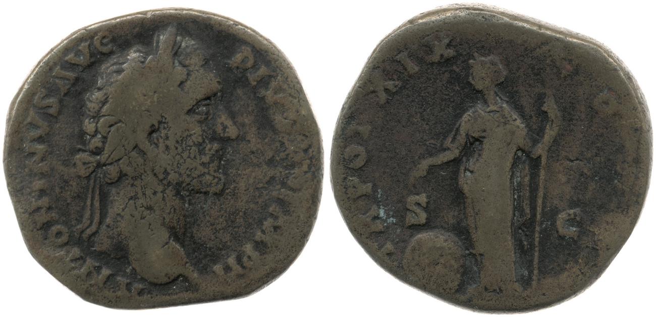 RIC III Antoninus Pius 946, аверс, bm