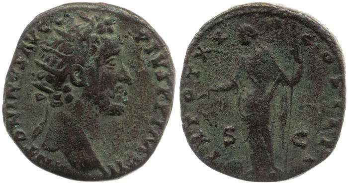 RIC III Antoninus Pius 970, реверс, bm
