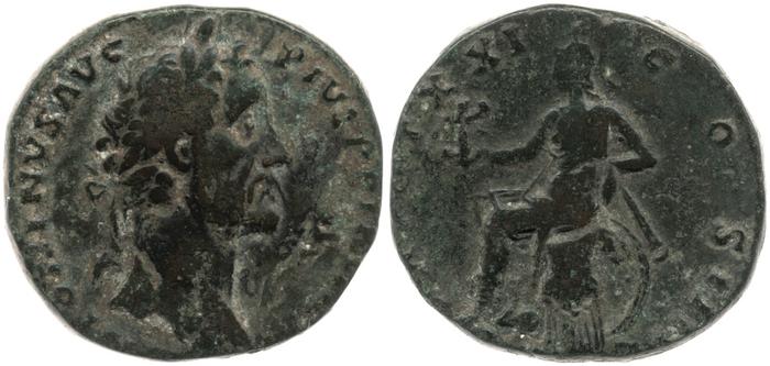 реверс RIC III Antoninus Pius 979A