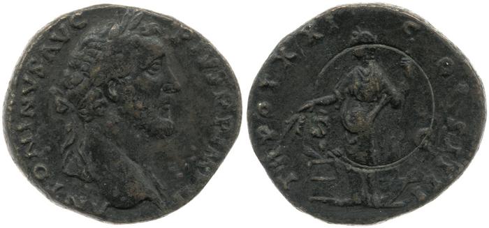 RIC III Antoninus Pius 981, реверс, bm