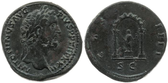 реверс RIC III Antoninus Pius 999