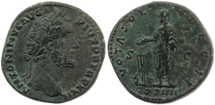 реверс RIC III Antoninus Pius 1008