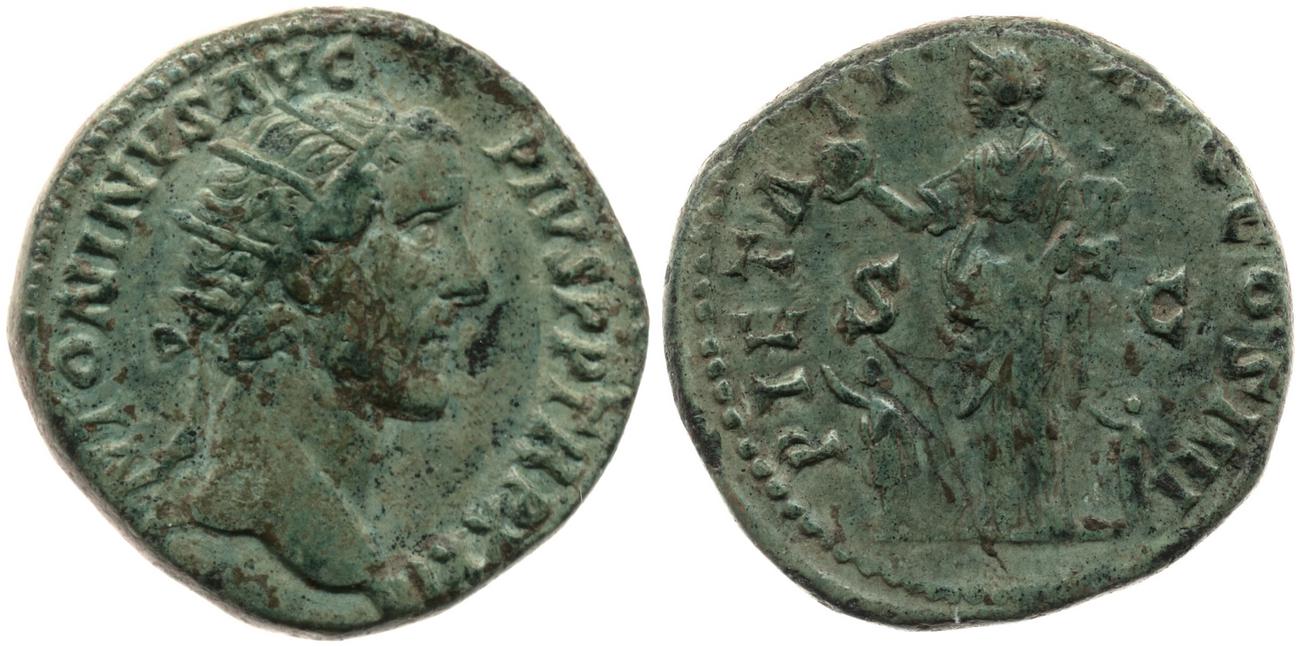 аверс RIC III Antoninus Pius 1016