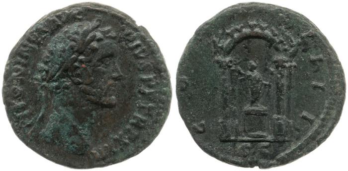 RIC III Antoninus Pius 1039, реверс, bm