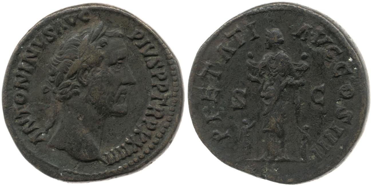 obverse RIC III Antoninus Pius 1045