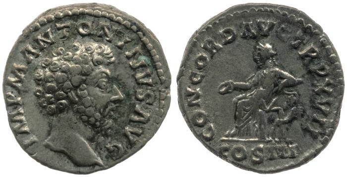 RIC III Marcus Aurelius 59, реверс, bm