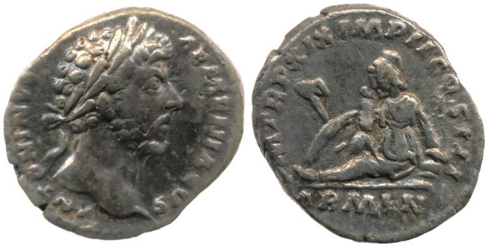 реверс RIC III Marcus Aurelius 122