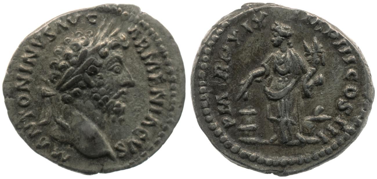 RIC III Marcus Aurelius 142, аверс, bm