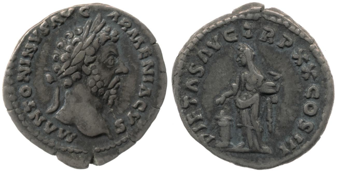 аверс RIC III Marcus Aurelius 148