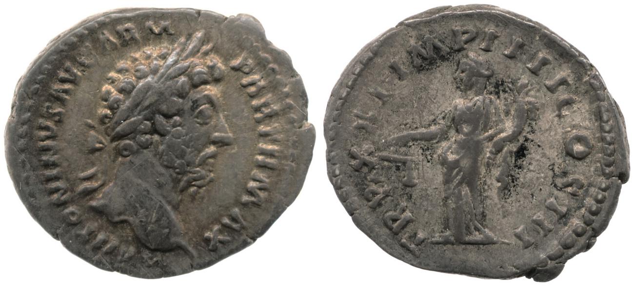 аверс RIC III Marcus Aurelius 171