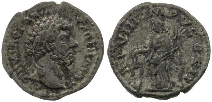 RIC III Marcus Aurelius 590, реверс, bm