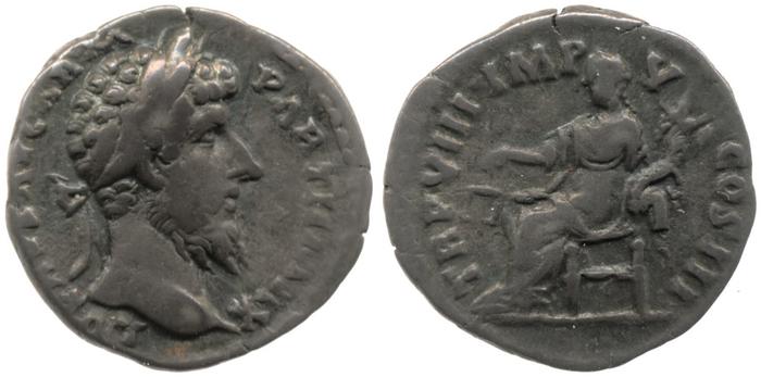 RIC III Marcus Aurelius 595, реверс, bm