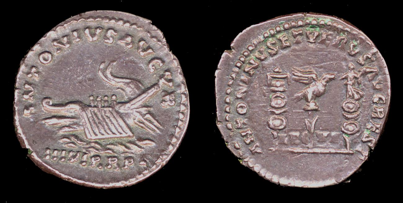 RIC III Marcus Aurelius 443, аверс, Британский музей