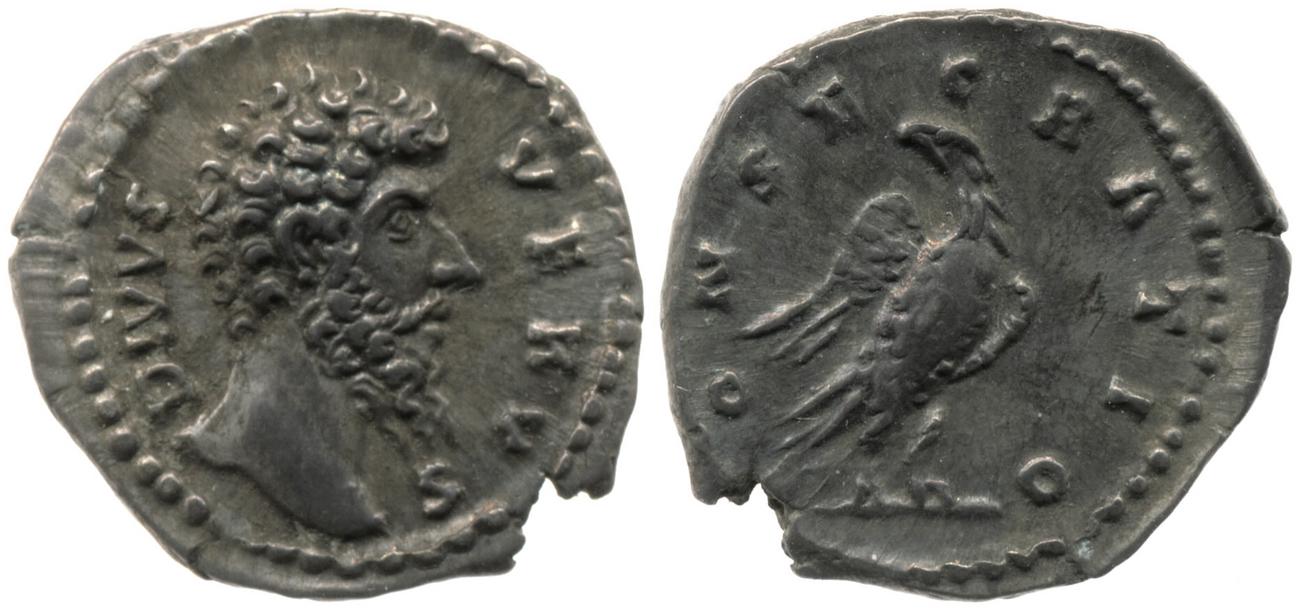 RIC III Marcus Aurelius 596A, аверс, bm
