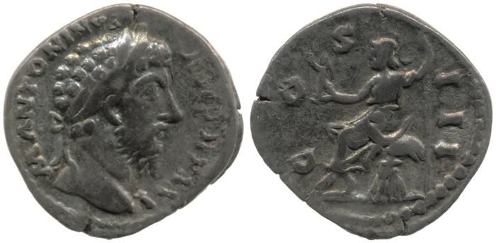 RIC III Marcus Aurelius 233, реверс, bm