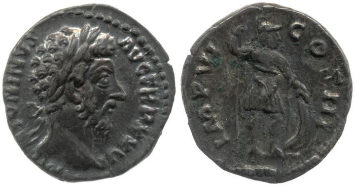 реверс RIC III Marcus Aurelius 261