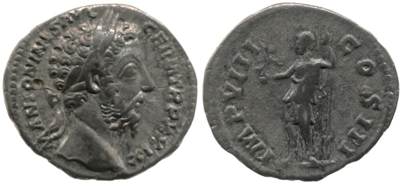 RIC III Marcus Aurelius 323, аверс, Британский музей