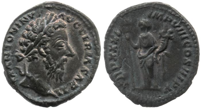 реверс RIC III Marcus Aurelius 377
