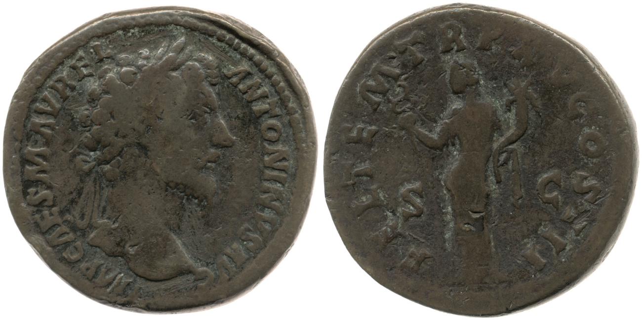 аверс RIC III Marcus Aurelius 804