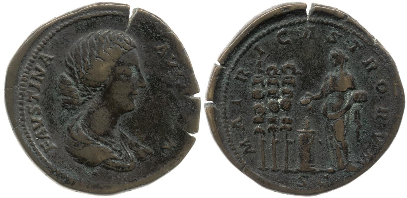 аверс RIC III Marcus Aurelius 1659