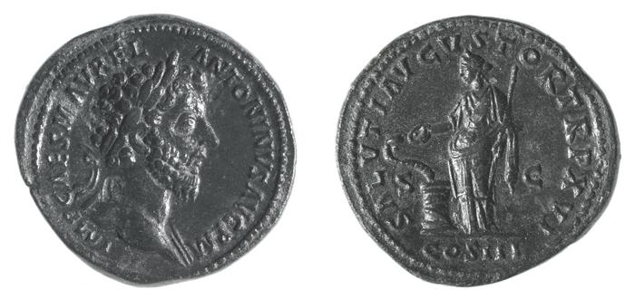RIC III Marcus Aurelius 836, реверс, Британский музей