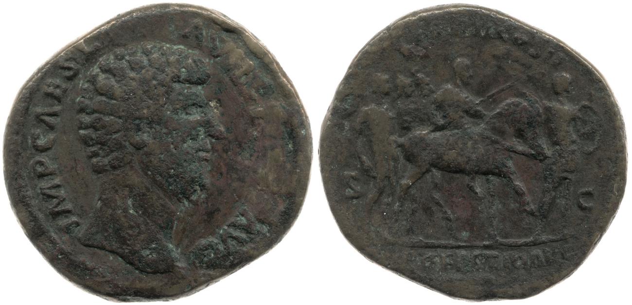 аверс RIC III Marcus Aurelius 1321