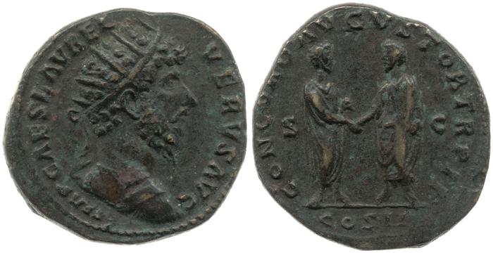 RIC III Marcus Aurelius 1313, реверс, Британский музей