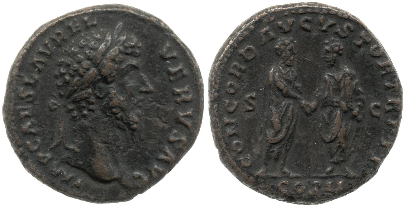 аверс RIC III Marcus Aurelius 1316