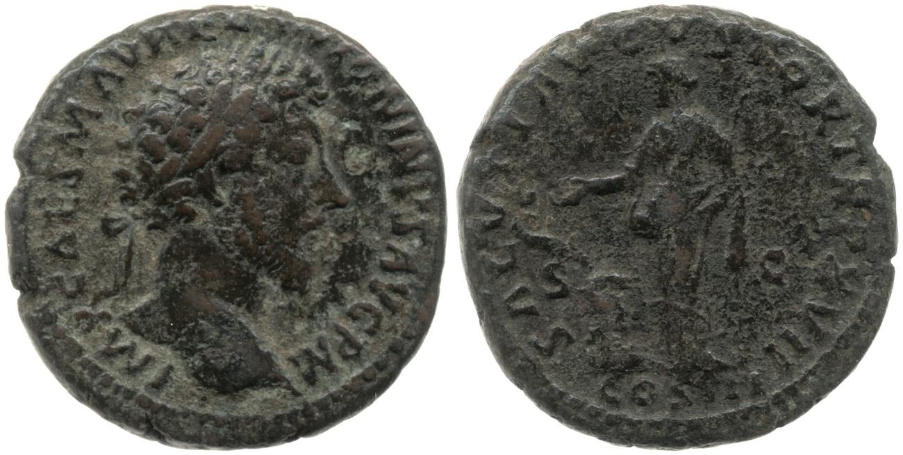 аверс RIC III Marcus Aurelius 850