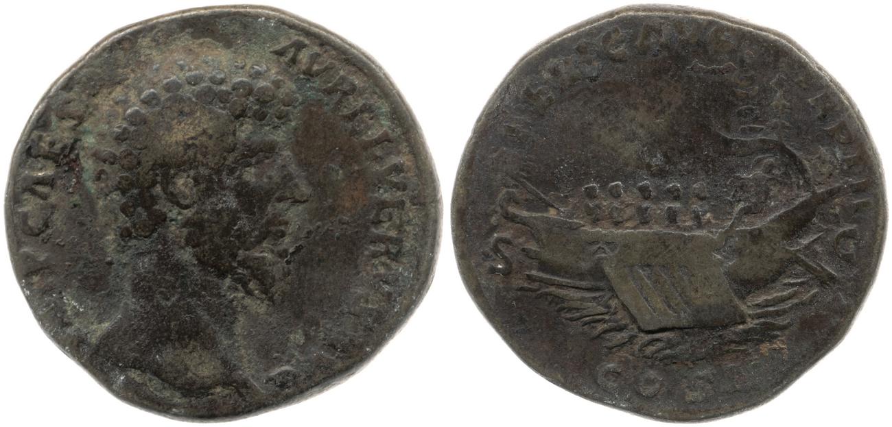 RIC III Marcus Aurelius 1326, аверс, bm