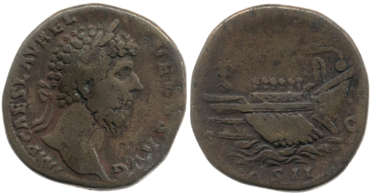 аверс RIC III Marcus Aurelius 1333