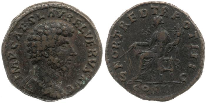 реверс RIC III Marcus Aurelius 1350