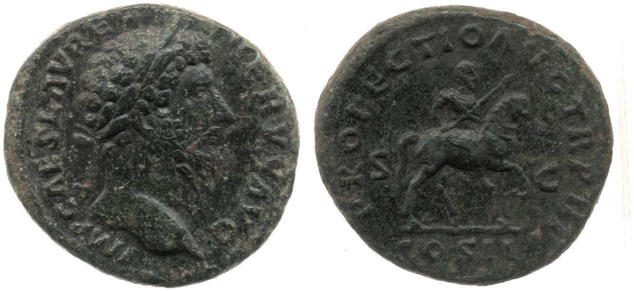 RIC III Marcus Aurelius 1358, аверс, bm