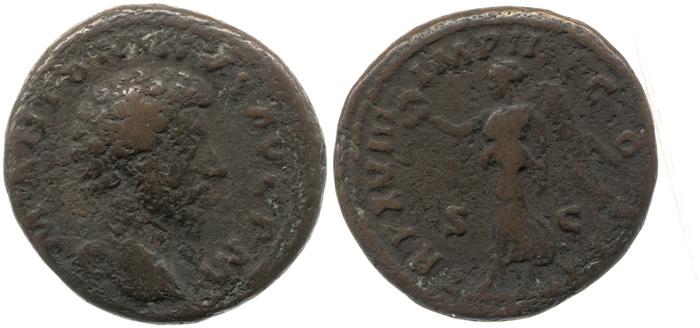RIC III Marcus Aurelius 882, реверс, bm