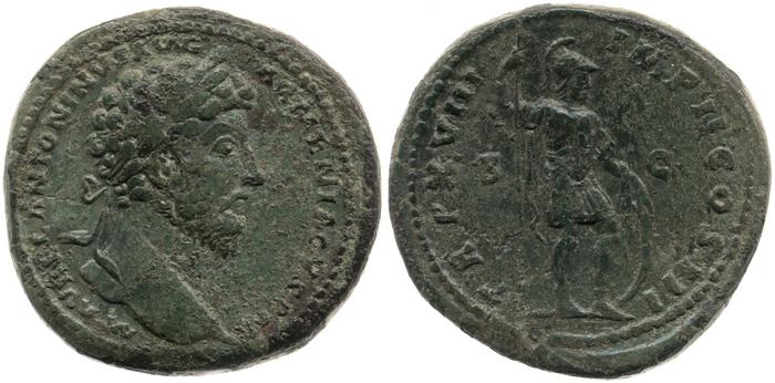 RIC III Marcus Aurelius 861, реверс, bm