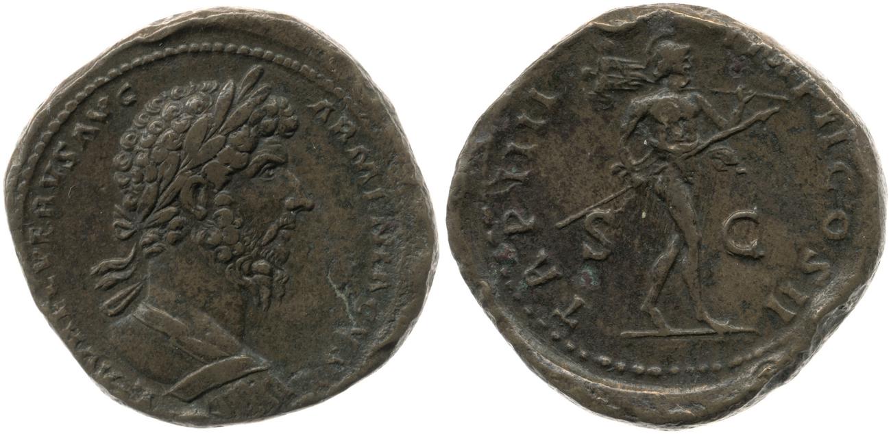 RIC III Marcus Aurelius 1380, аверс, Британский музей