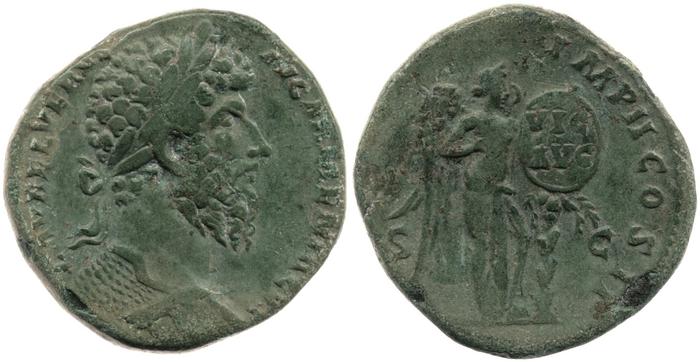 реверс RIC III Marcus Aurelius 1396