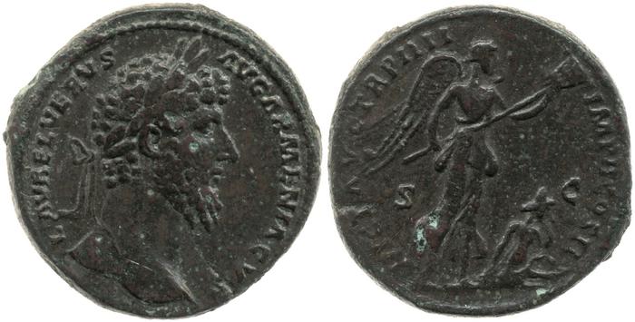 RIC III Marcus Aurelius 1410, реверс, Британский музей
