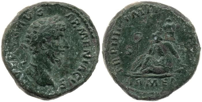 реверс RIC III Marcus Aurelius 1365