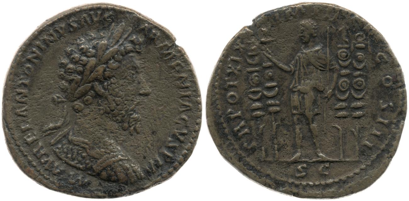 obverse RIC III Marcus Aurelius 908