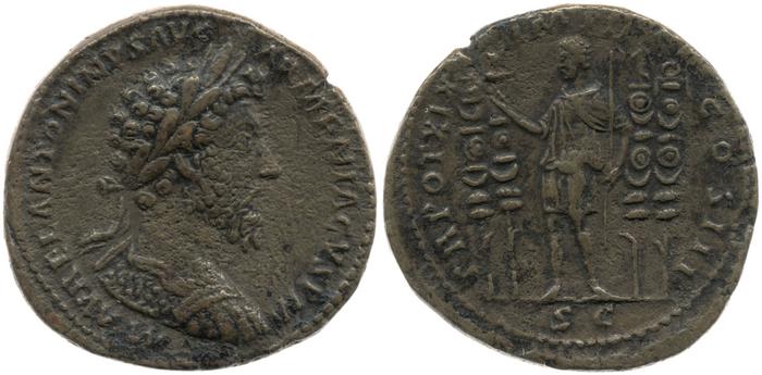reverse RIC III Marcus Aurelius 908