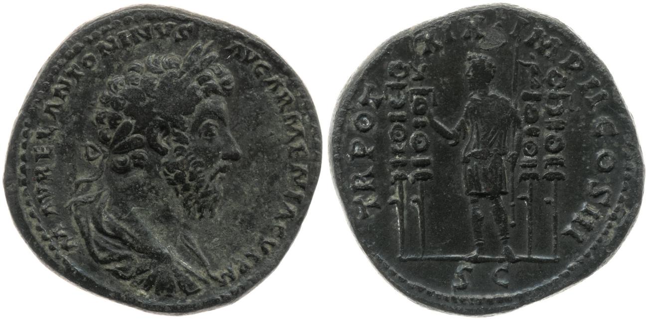 obverse RIC III Marcus Aurelius 910