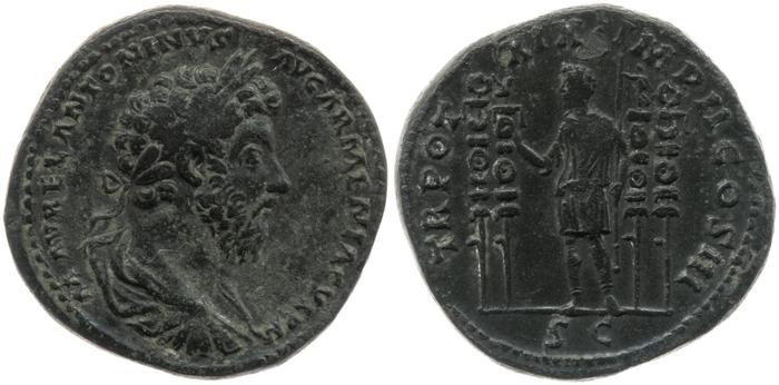 reverse RIC III Marcus Aurelius 910
