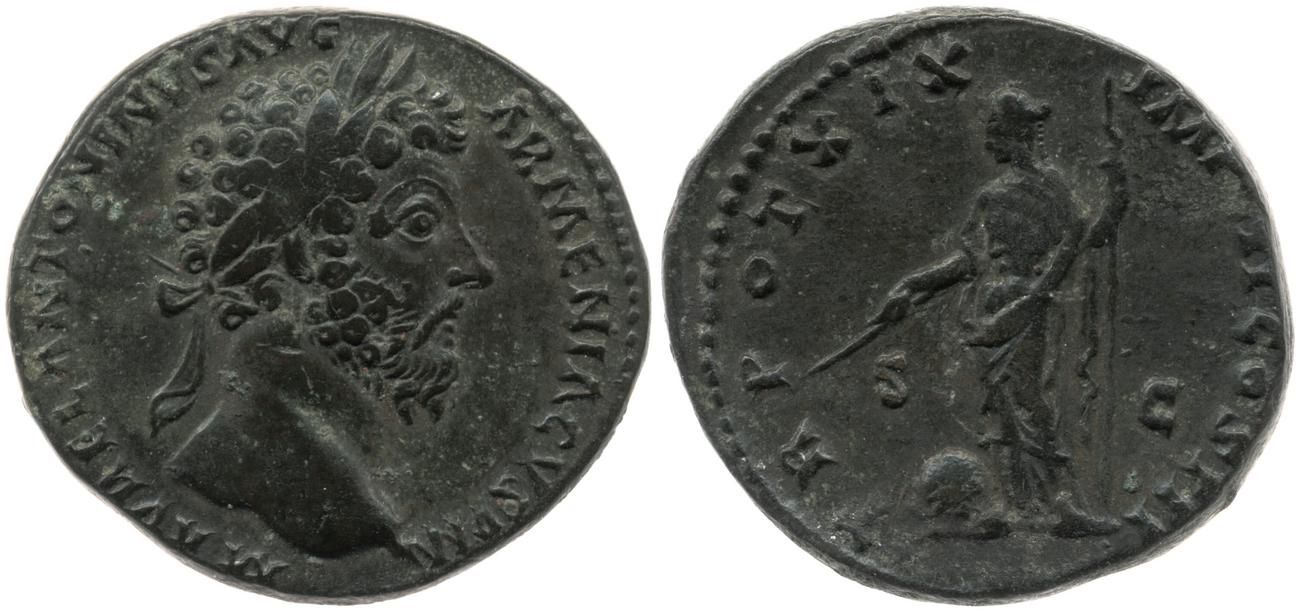 obverse RIC III Marcus Aurelius 912