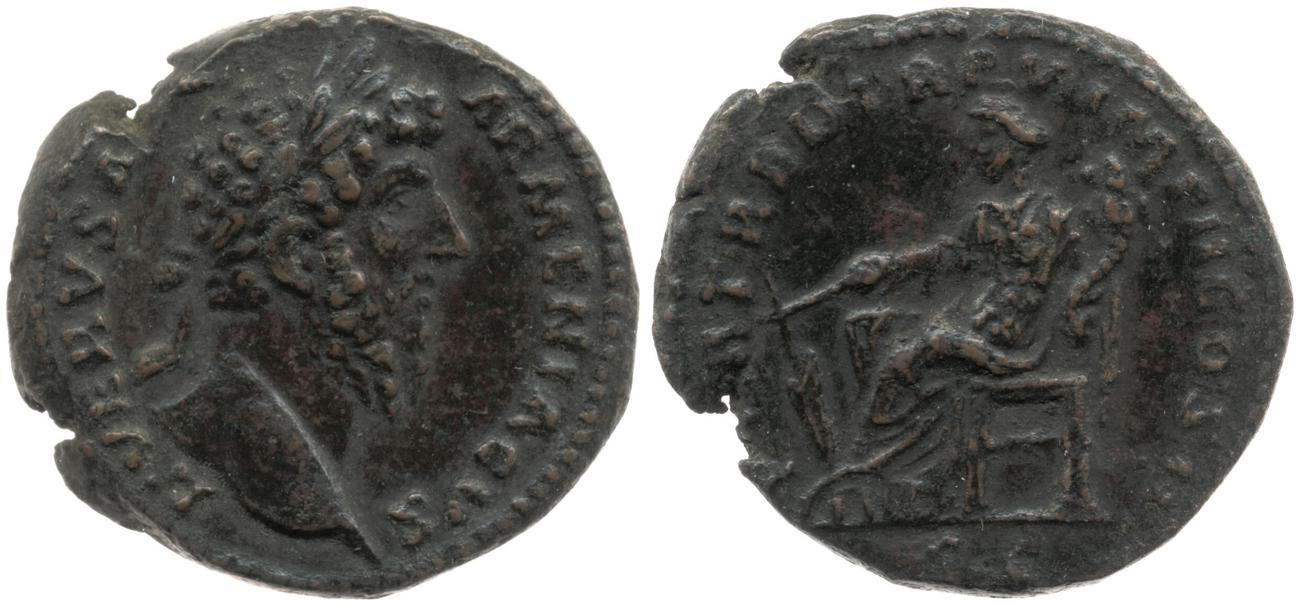RIC III Marcus Aurelius 1414, аверс, Британский музей