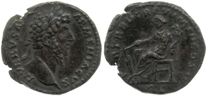 RIC III Marcus Aurelius 1414, реверс, Британский музей