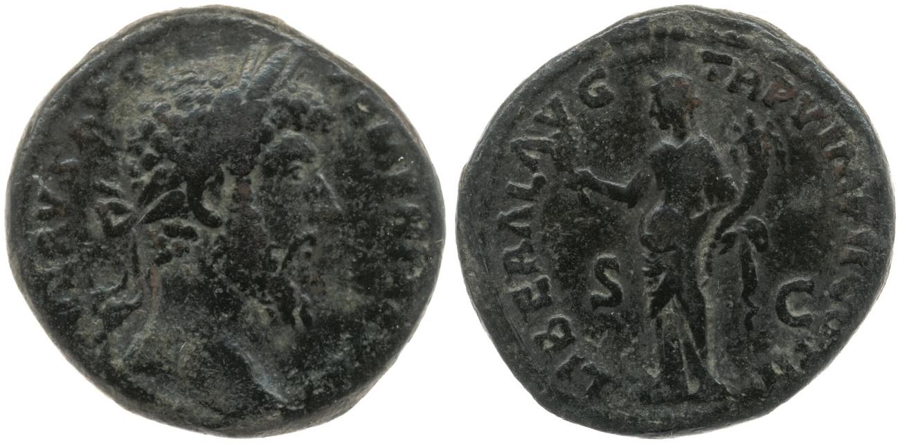 RIC III Marcus Aurelius 1417, аверс, Британский музей