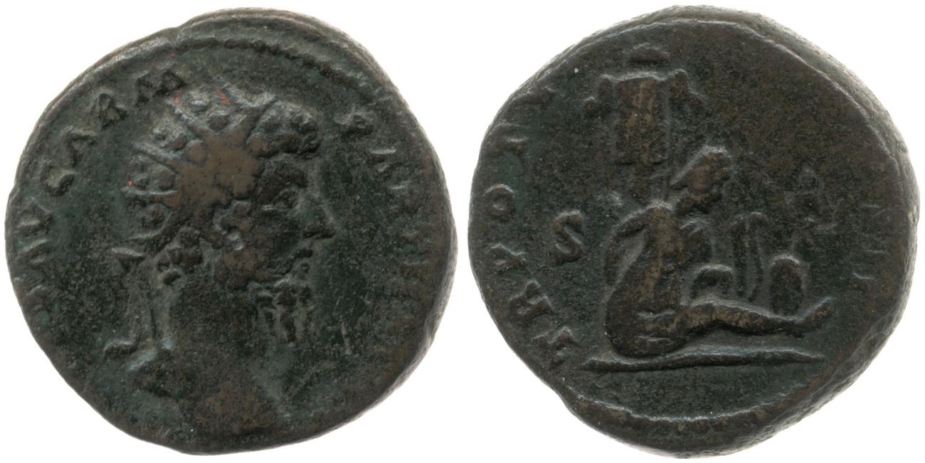 аверс RIC III Marcus Aurelius 1435