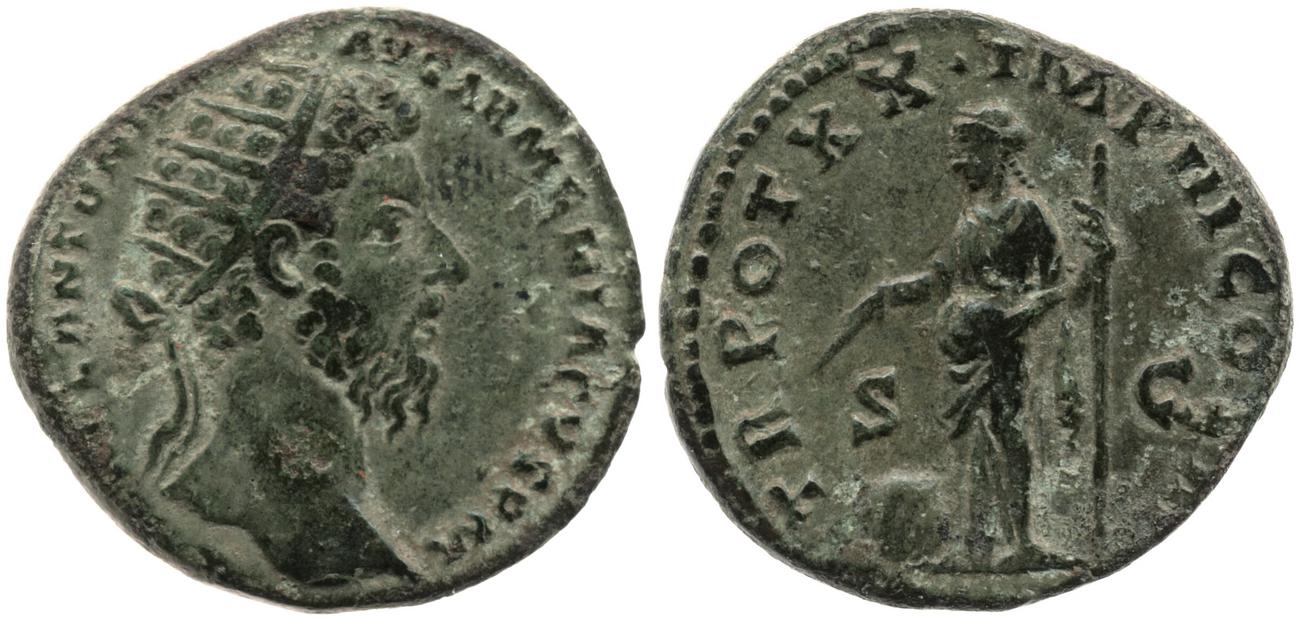 RIC III Marcus Aurelius 924, аверс, bm