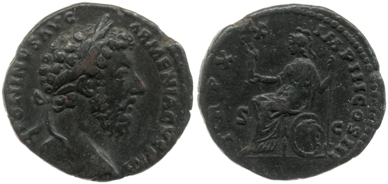 RIC III Marcus Aurelius 920, аверс, Британский музей